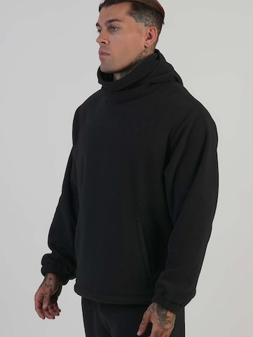 SikSilk Sweatshirt 'Polar Fleece Hoodie' in Schwarz