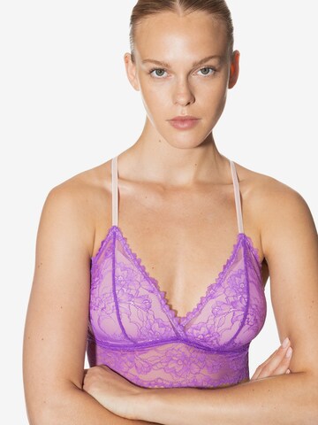 Mey Triangle Bra ' Poetry ' in Purple