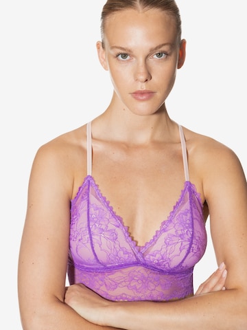 Mey Triangle Bra ' Poetry ' in Purple