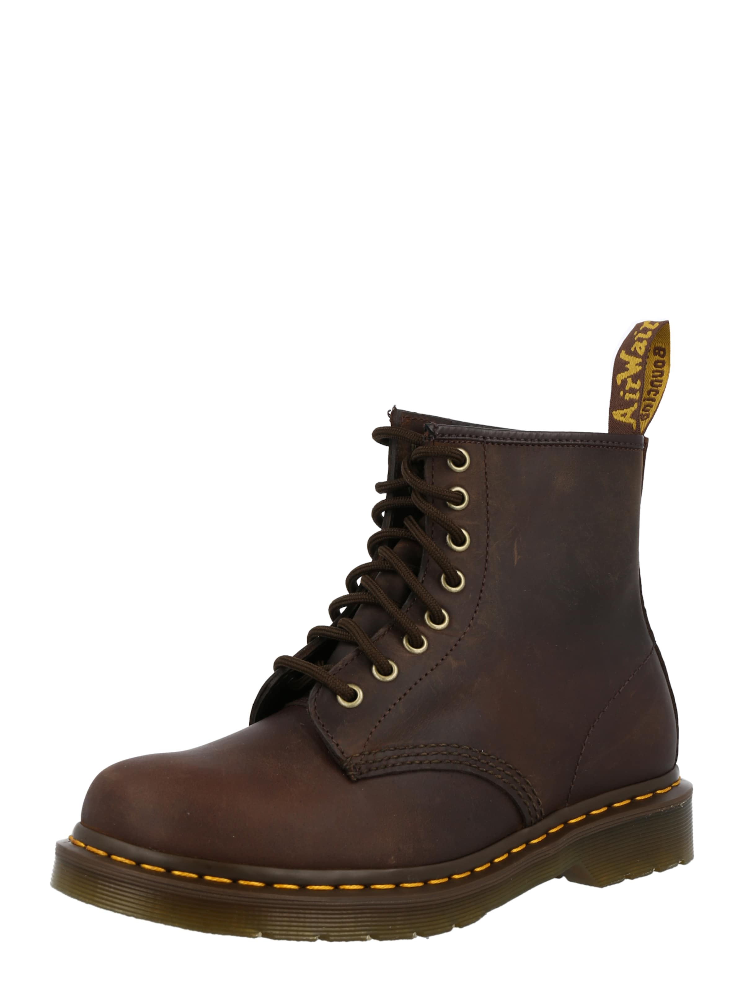 Stivale stringato '1460 Crazy Horse' di Dr. Martens in marrone: frontale