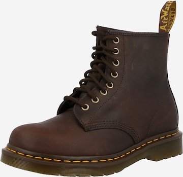 Dr. Martens Lace-Up Boots 'Crazy Horse' in Brown: front