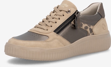 REMONTE Sportlicher Schnürschuh in Beige: Vorderseite
