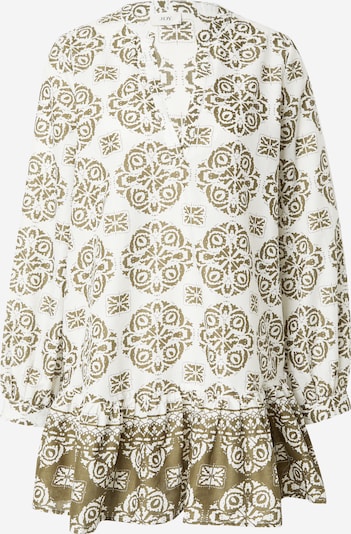 Suknelė 'ANNA' iš JDY, spalva – alyvuogių spalva / balta, Prekių apžvalga