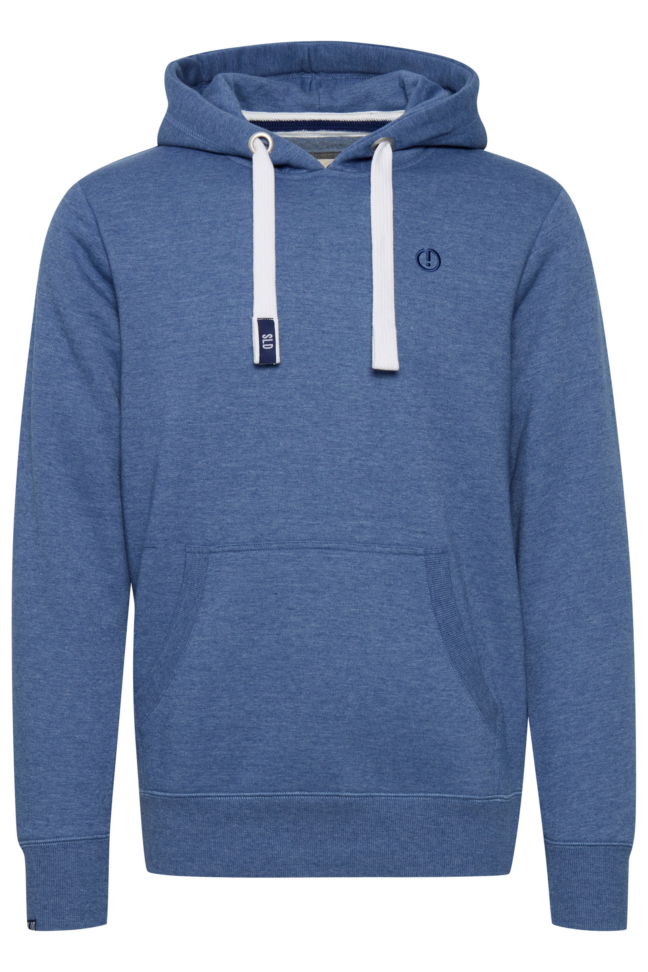 Sweat-shirt 'BennHood' !Solid en bleu : devant
