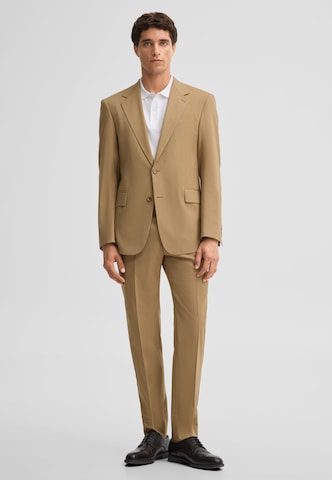 STRELLSON Regular Trousers with creases in Yellow