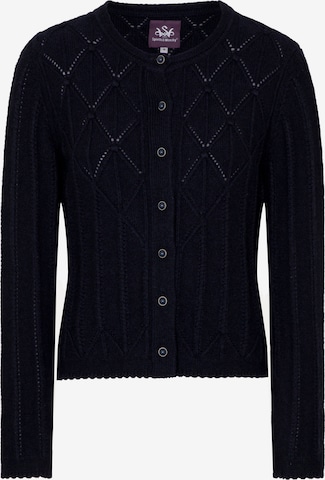 SPIETH & WENSKY Knit Cardigan 'Funkie' in Blue: front