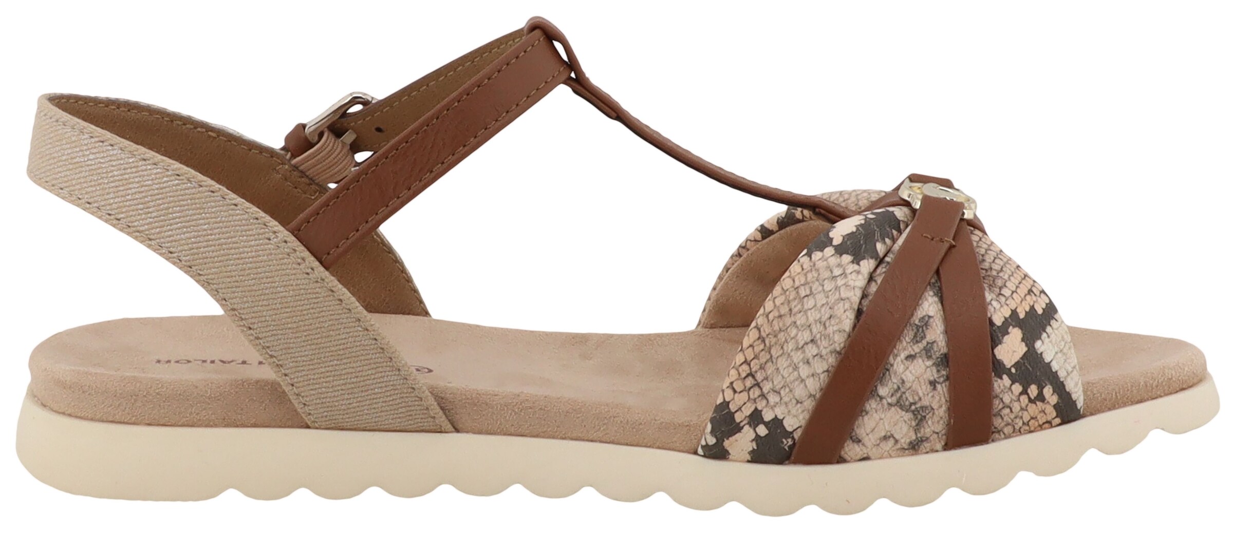 TOM TAILOR Strap Sandals in Beige