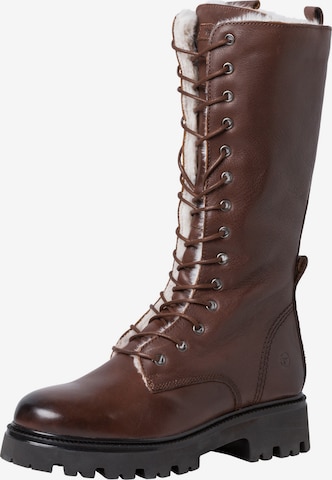 TAMARIS Lace-Up Boots in Brown: front