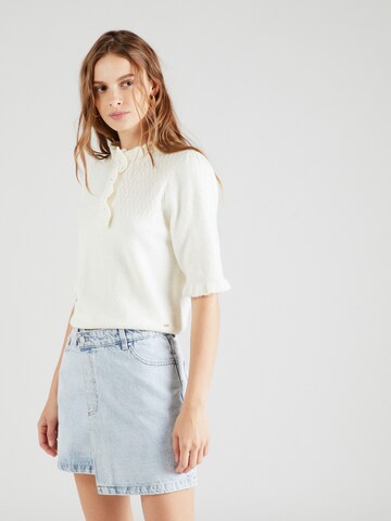 Pull-over 'Jessa' Lindex en blanc : devant