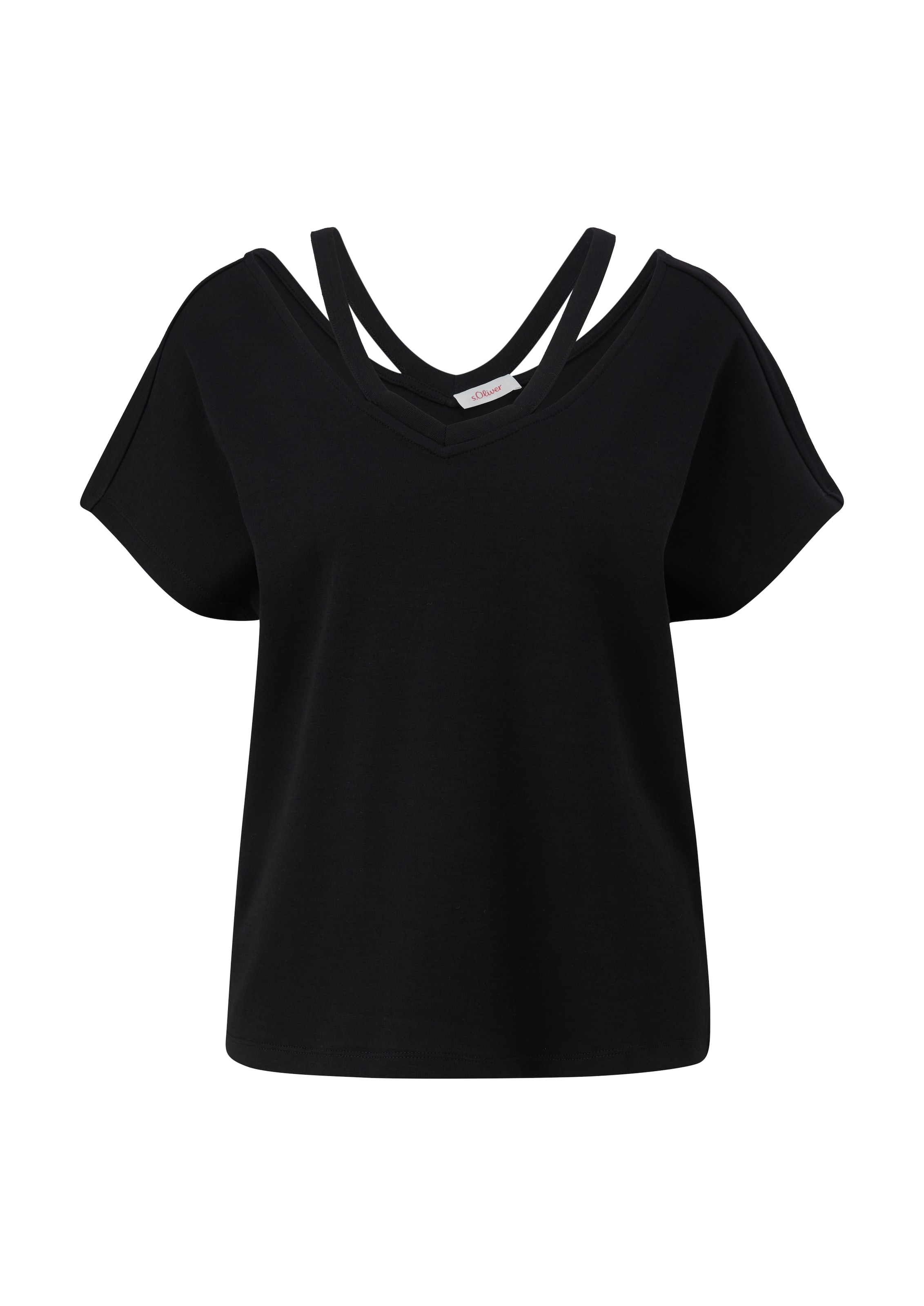 s.Oliver T-Shirt in Schwarz: Vorderseite