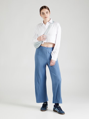 VILA Wide leg Pants 'PLISA' in Blue