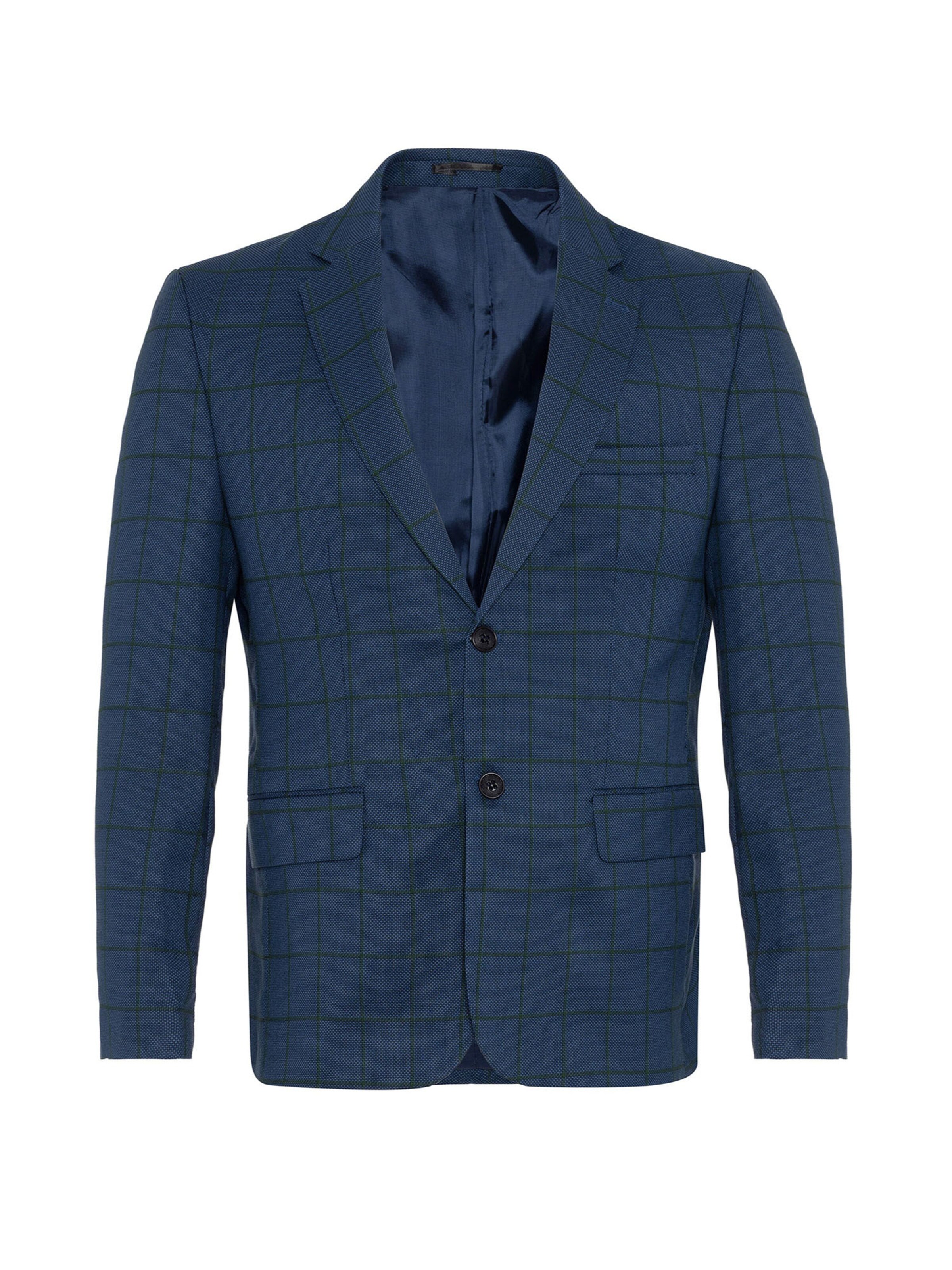 Daniel Hills Slim fit Colbert in Blauw: voorkant