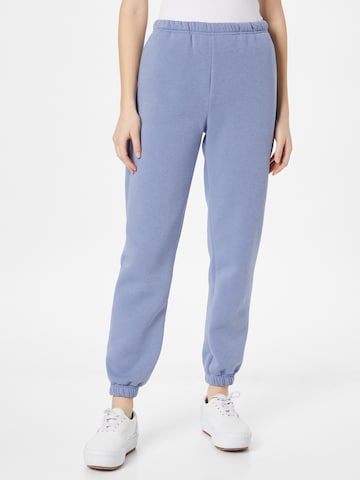 Gina Tricot Tapered Broek in Blauw: voorkant