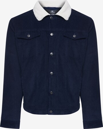 Threadbare Between-Season Jacket 'Philip' in Blue: front