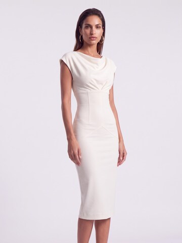 AUDRAY Sheath Dress 'JACKIE' in Beige
