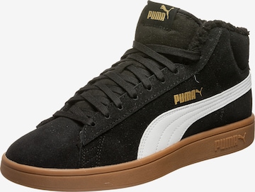 PUMA Magas szárú sportcipők 'Smash v2' - fekete: elől