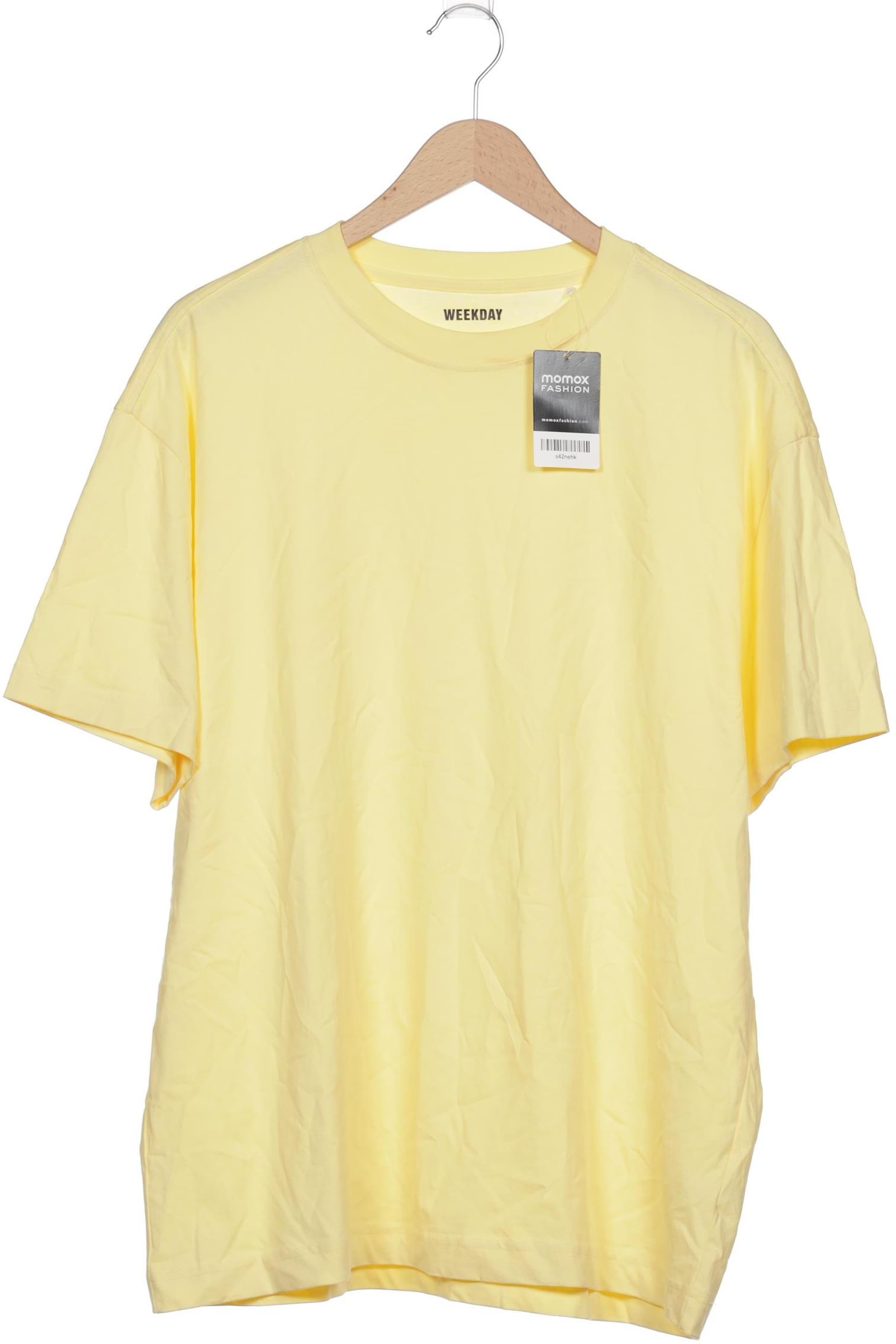 WEEKDAY T-Shirt M in Gelb: Vorderseite