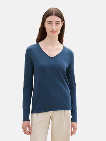 TOM TAILOR Sweater in Blue: front
