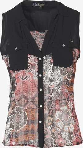 Camicia da donna di KOROSHI in nero: frontale