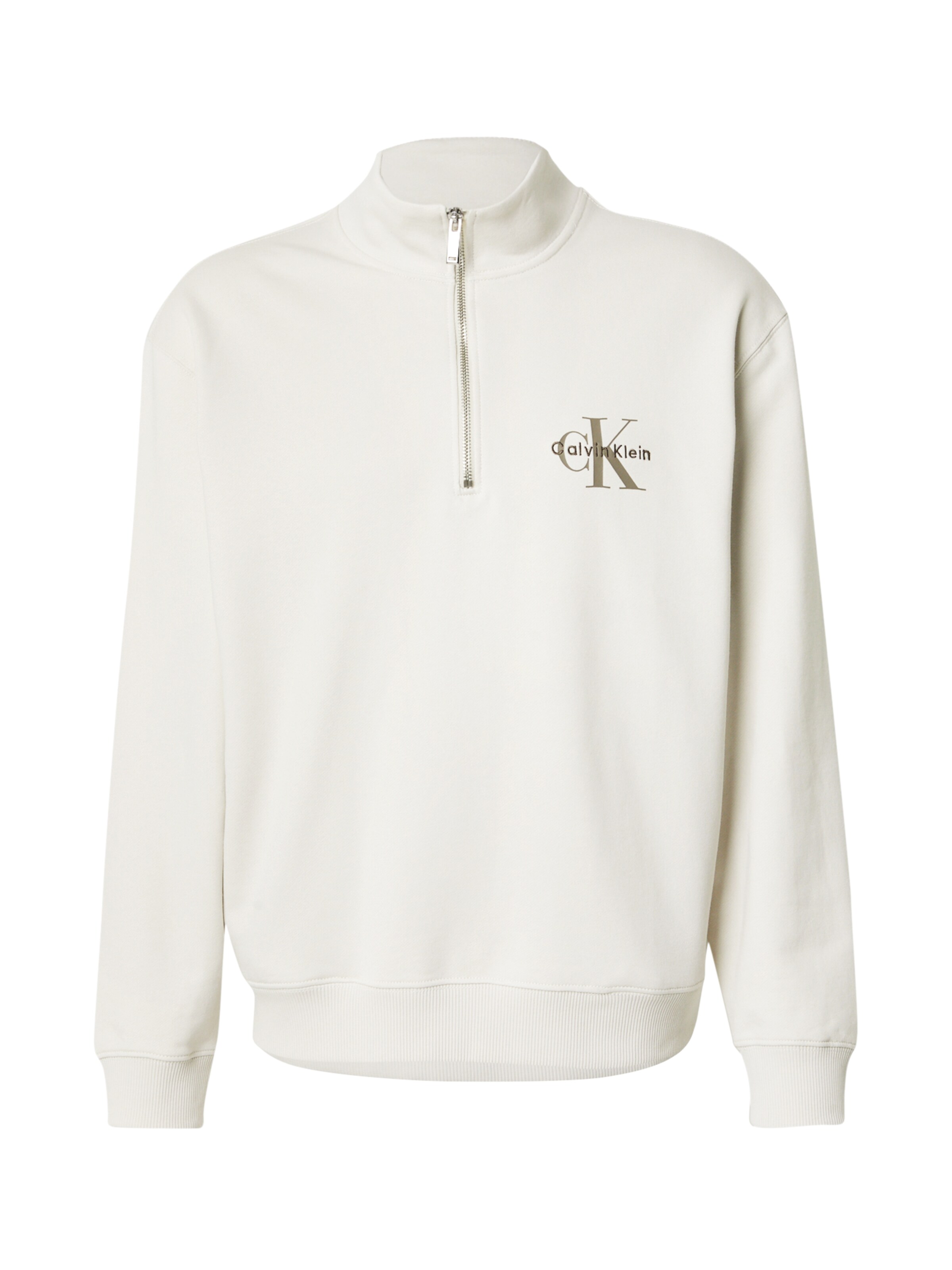 Calvin Klein Jeans Μπλούζα φούτερ σε μπεζ: μπροστά