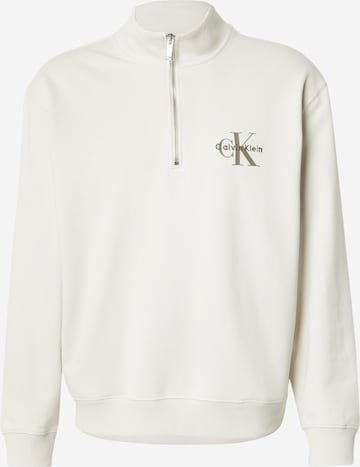 Bluză de molton de la Calvin Klein Jeans pe bej: față