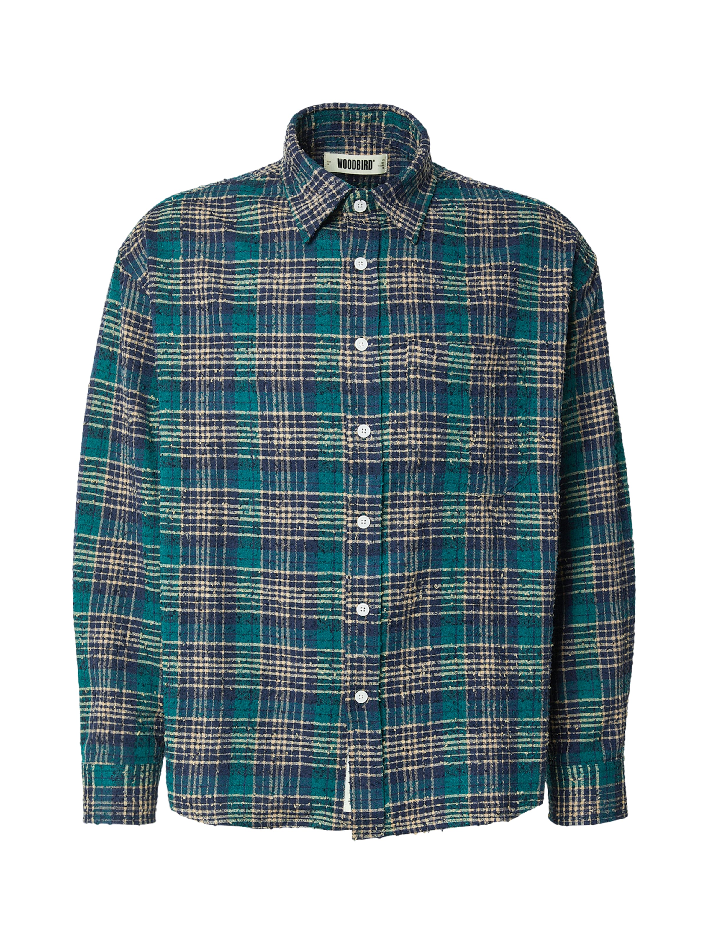 zaļš Woodbird Komforta piegriezums Krekls 'Jong Em': no priekšpuses