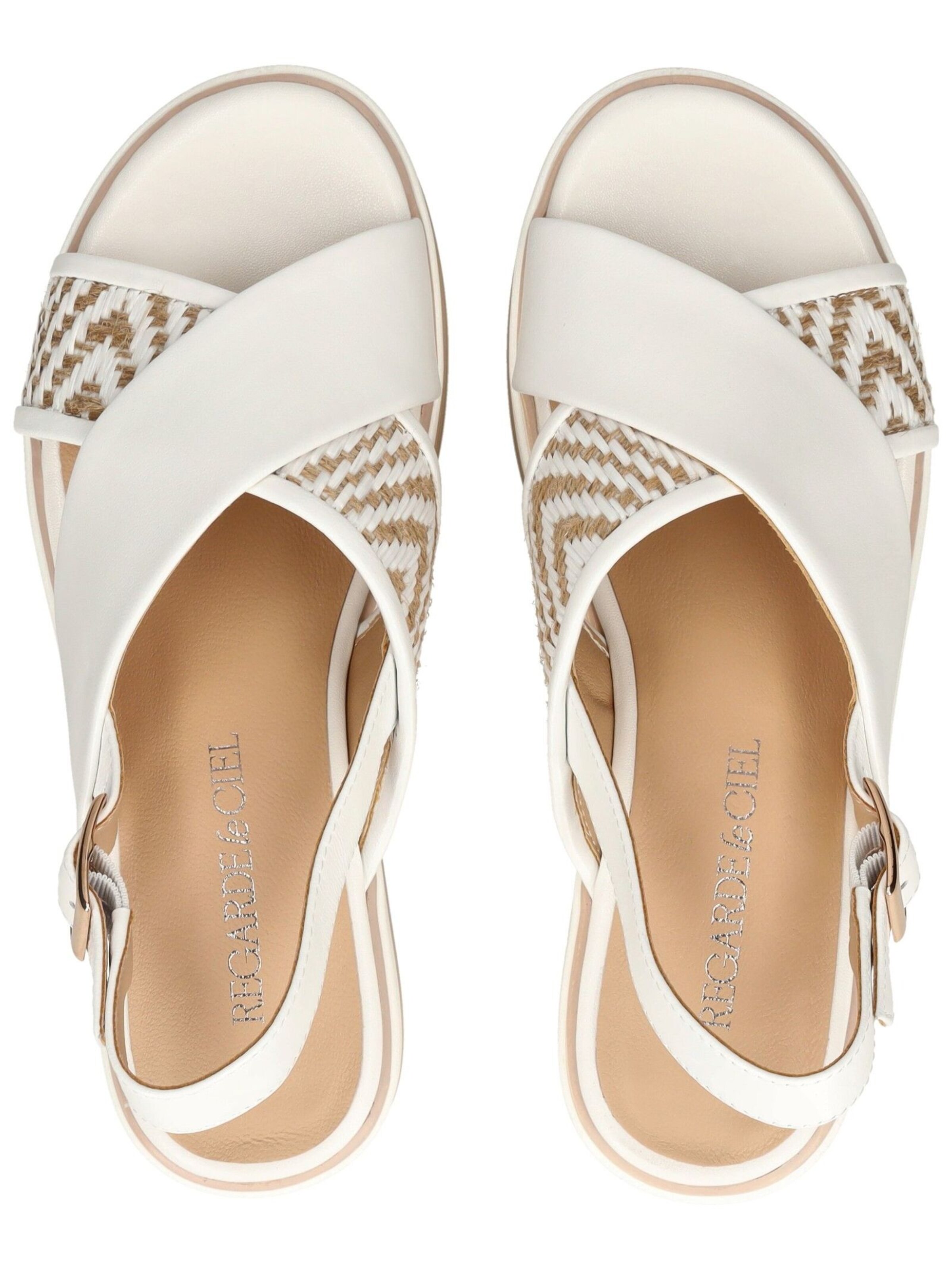 Sandales Regarde le Ciel en blanc