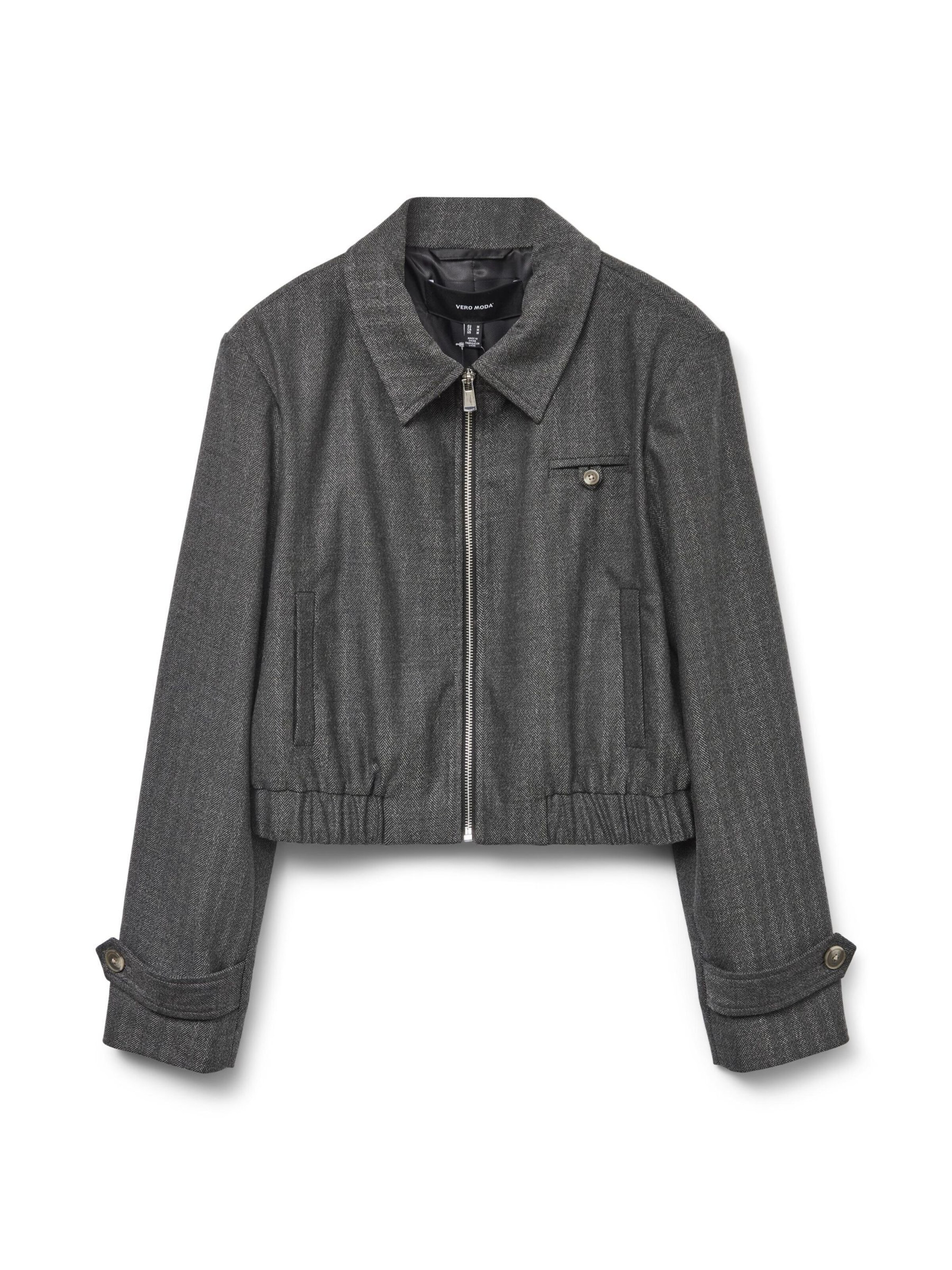 VERO MODA - Chaqueta de entretiempo en gris: frente