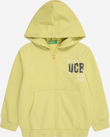 UNITED COLORS OF BENETTON Sweatjacka i gul: framsida