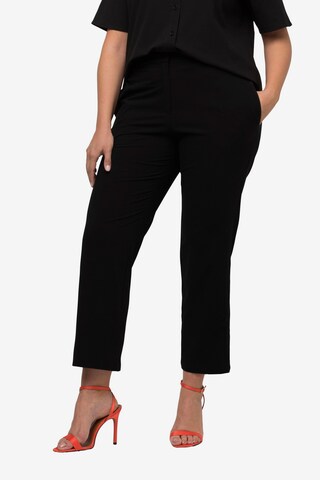 Ulla Popken Regular Pants in Black: front