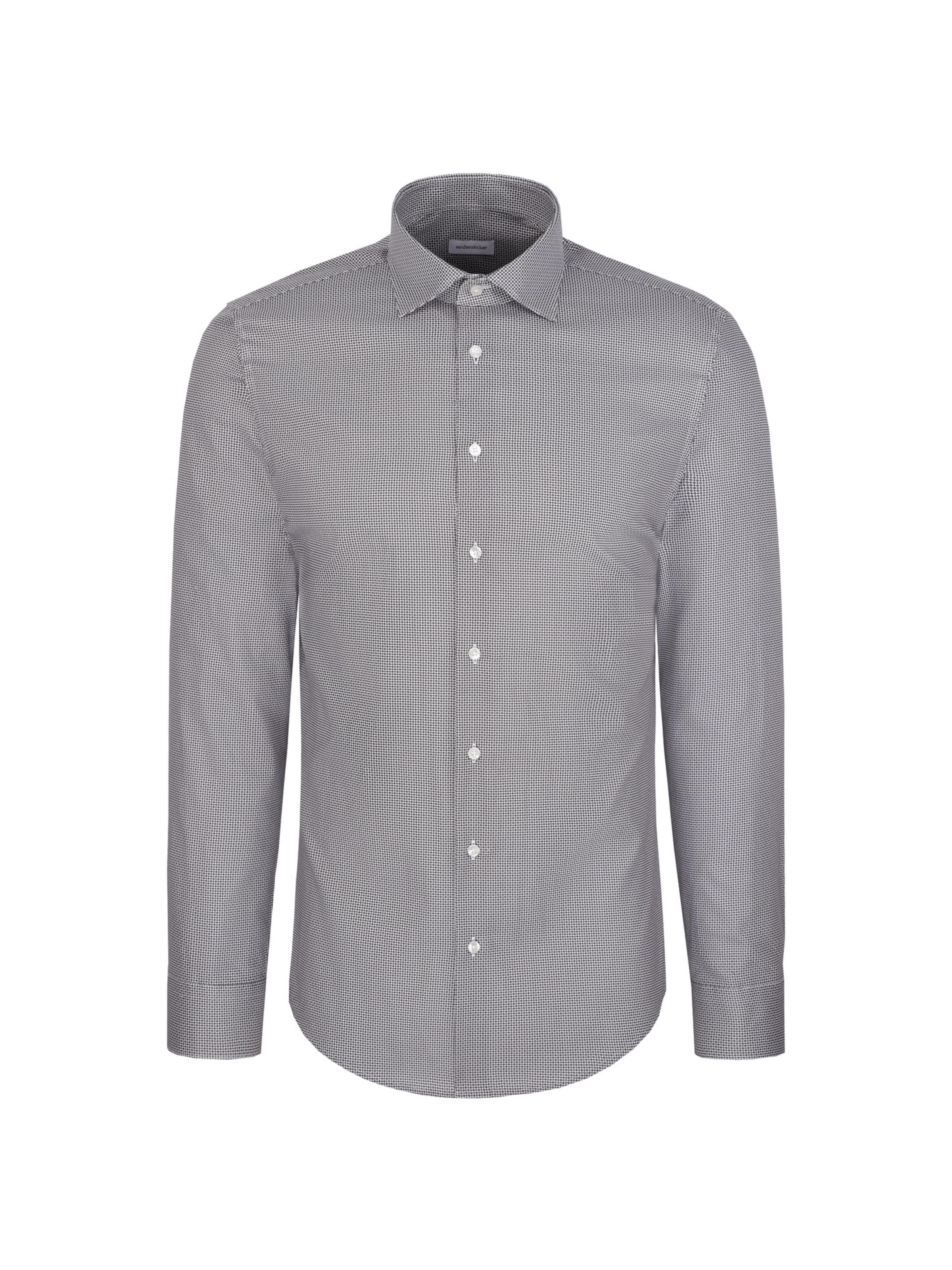 SEIDENSTICKER Chemise business en 36 en moka / noir / blanc, Vue avec produit