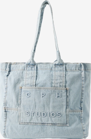 Cabas Copenhagen Studios en bleu : devant