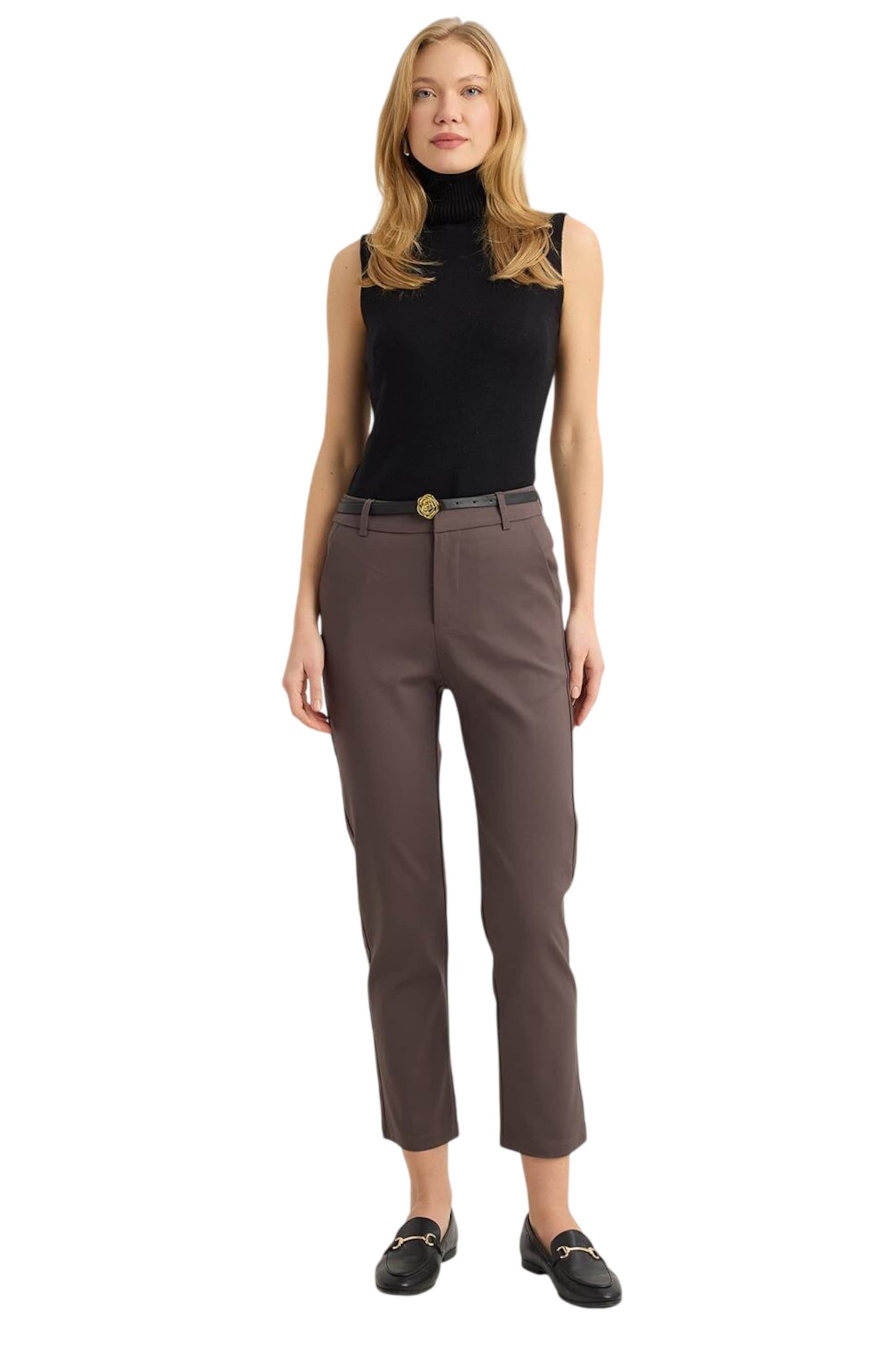 HOME STORE Slimfit Hose in Braun