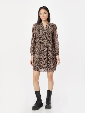 Sublevel Dress in Brown: front