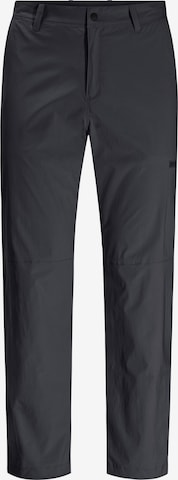 JACK WOLFSKIN Regular Outdoorbroek 'WANDERTHIRST' in Grijs: voorkant