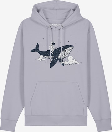 Sweat-shirt 'Spacewhale' Watapparel en violet : devant