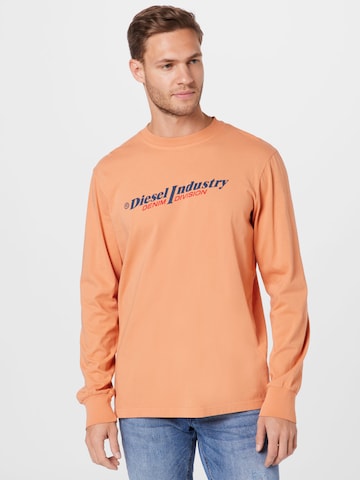 DIESEL T-shirt 'JUST' i orange: framsida