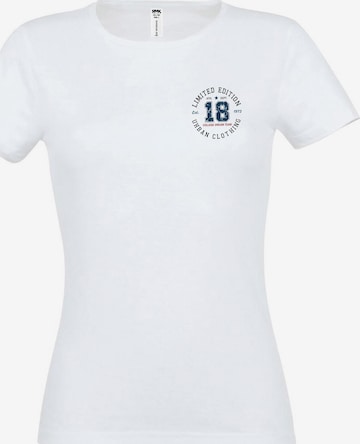 RMK Shirt 'College 18' in White: front