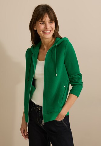 CECIL Sweatjacke in Grün: Vorderseite