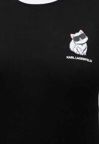 Karl Lagerfeld Μπλουζάκι 'Ikon Choupette' σε μαύρο