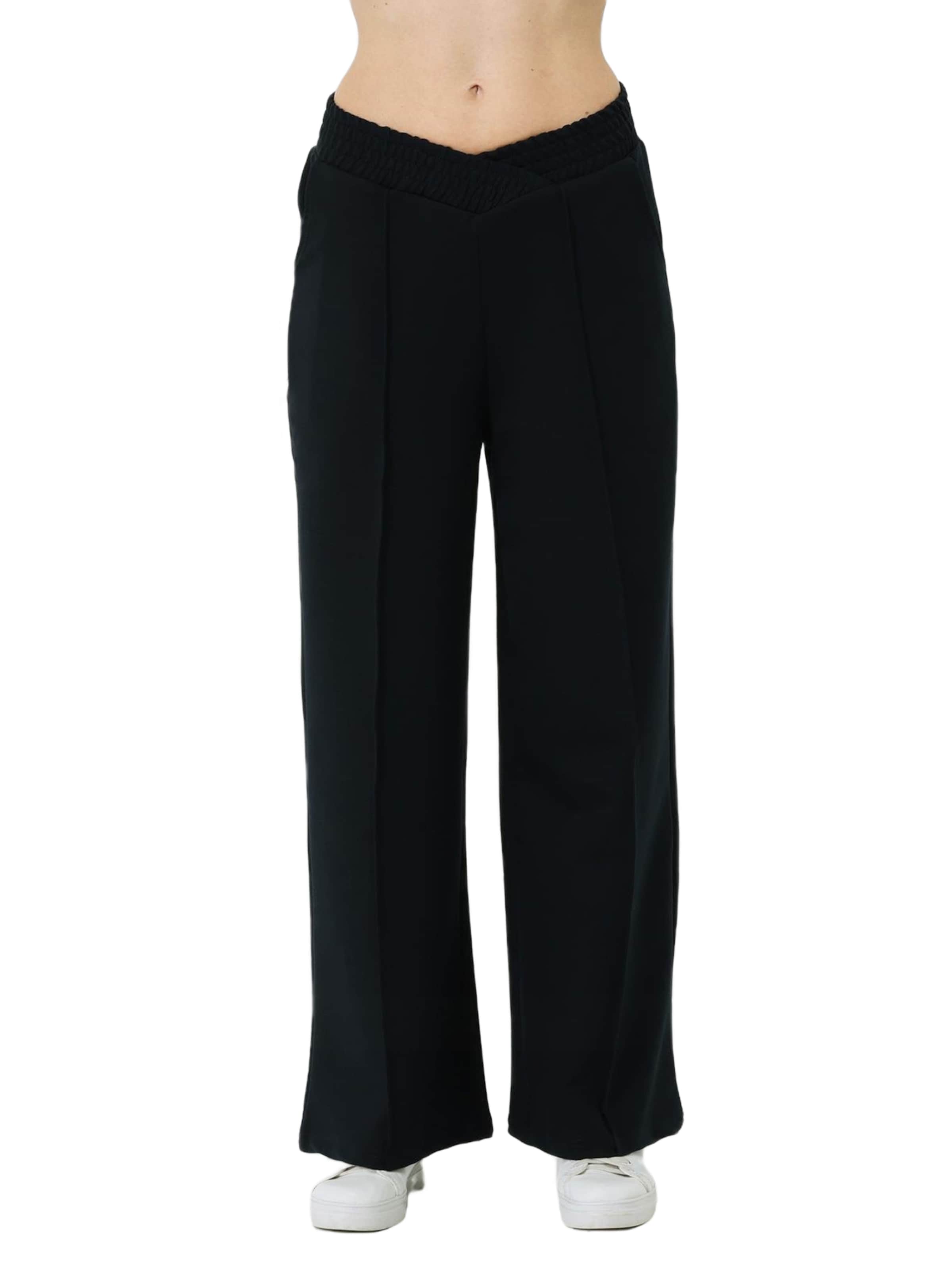 C&City Wide leg Broek in Blauw: voorkant