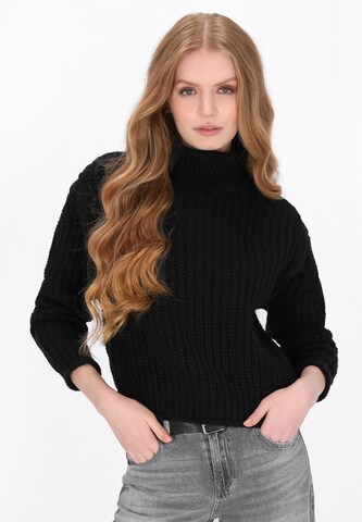 Pull-over DreiMaster Vintage en noir : devant