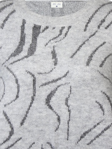 ze-ze Trui 'Catri 051' in Grijs