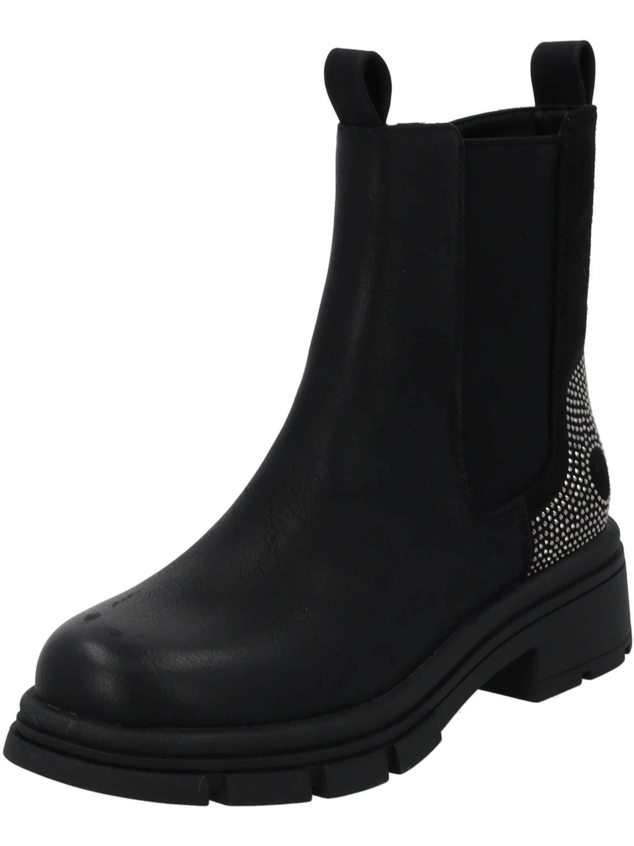 Palado Enkellaarsjes 'Vulmer' in Zwart: voorkant