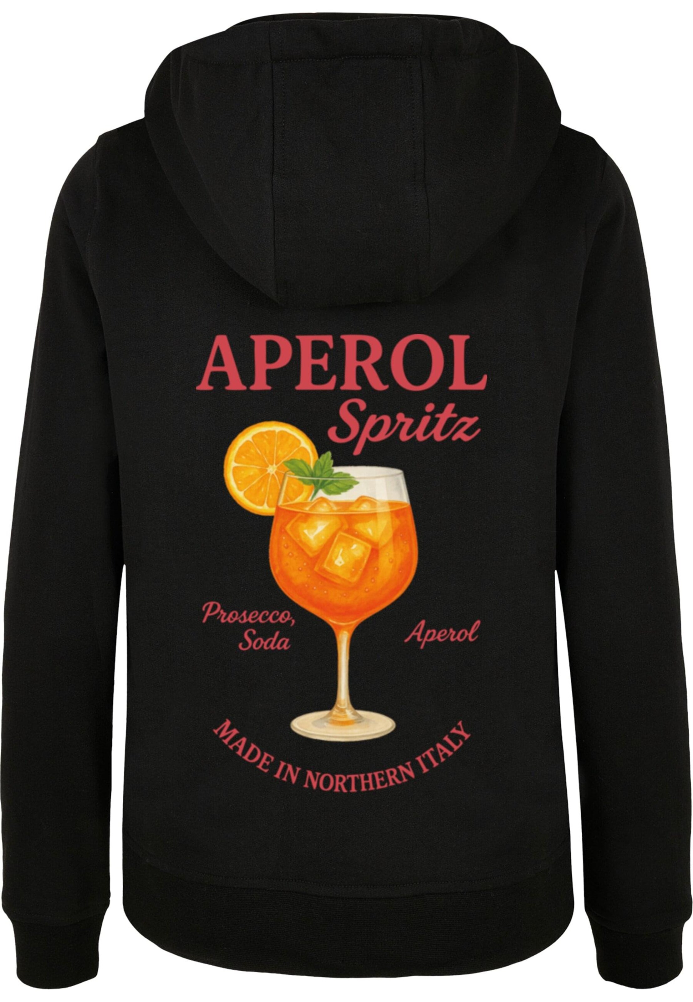 Merchcode Sweatshirt 'Aperol Spritz' in Schwarz