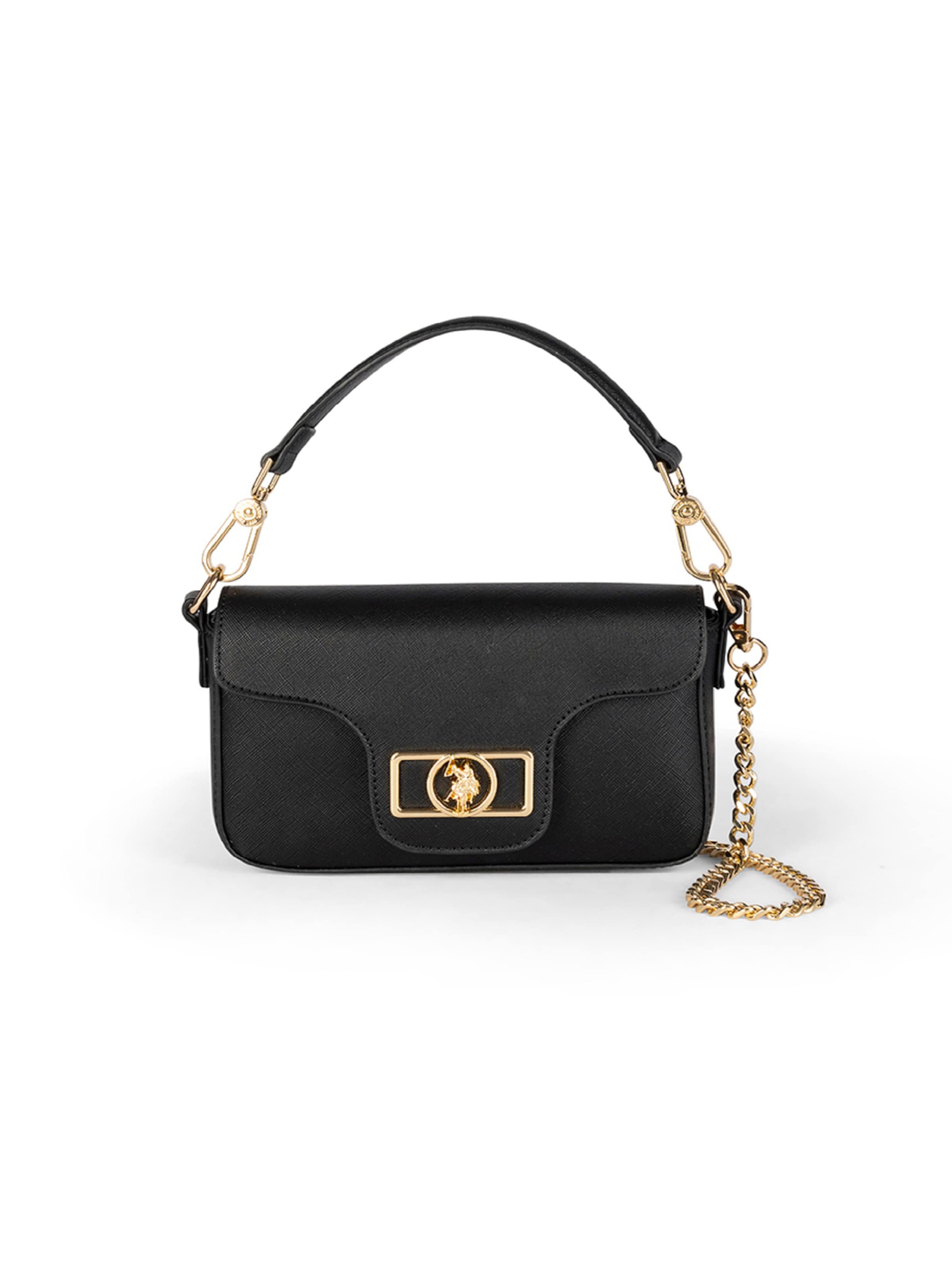 U.S. POLO ASSN. Tasche 'Jones Chic S.' in Schwarz: Vorderseite