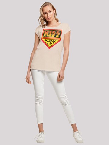 T-shirt 'Kiss ' F4NT4STIC en beige