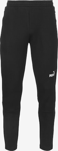 PUMA Regular Workout Pants 'TeamFinal' in Black: front