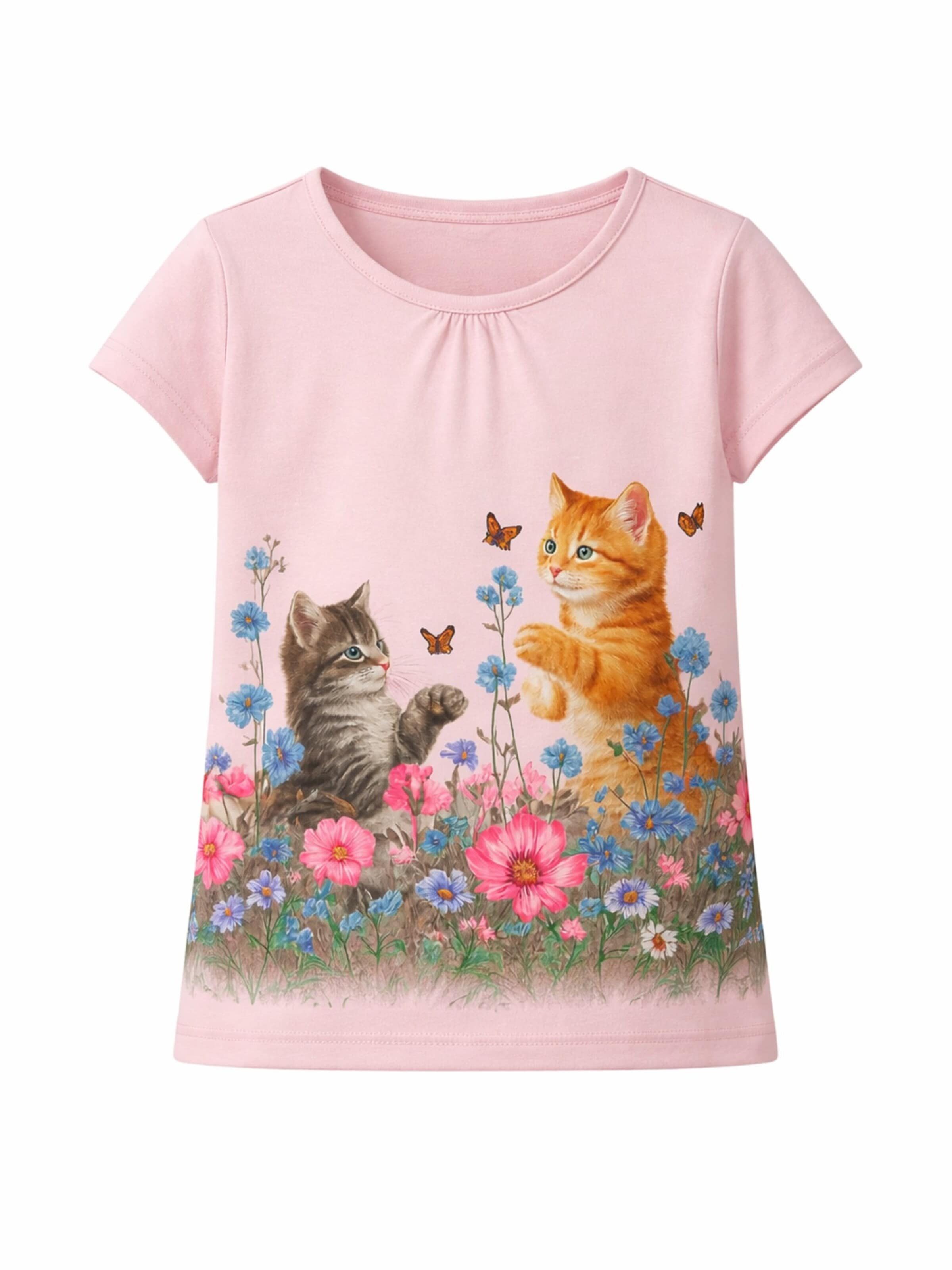 LEAFLETIC Shirt 'Leafletic Girls T-shirt' in Pink: front