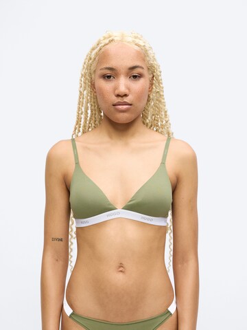 HUGO Triangel BH in Groen: voorkant